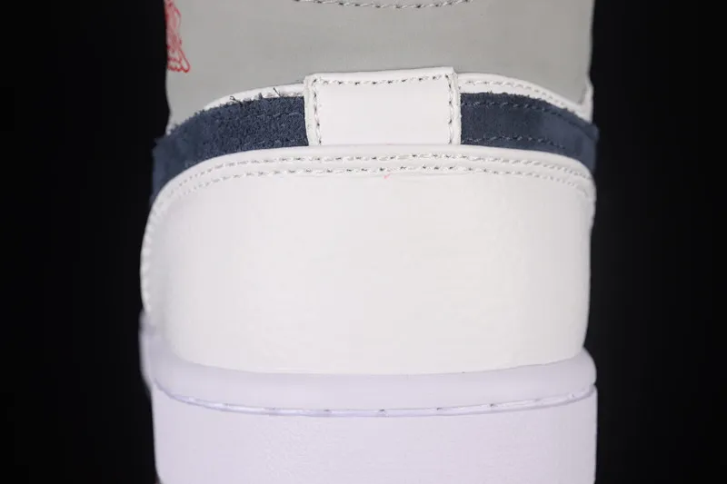 All categories Air Jordan Jordan series basketball shoes Air Jordan 1 Mid Z version Air Jordan 1 Mid AJ1 Joe 1 simple white and gray mid-top retro basketball shoes DR8038-100